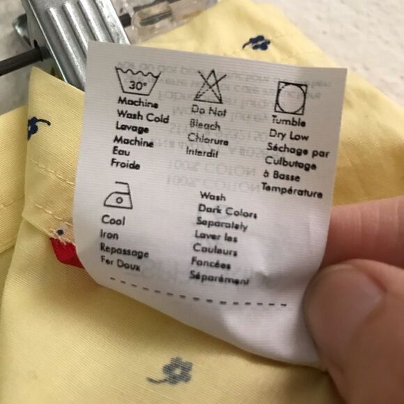 Deadstock ESPRIT (kids) yellow floral micro mini skirt 6* - Picture 8 of 8